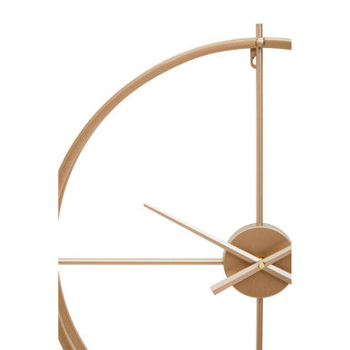 Orsina Kent Large Gold Wall Clock – Minimalist Metal Open Ring Design