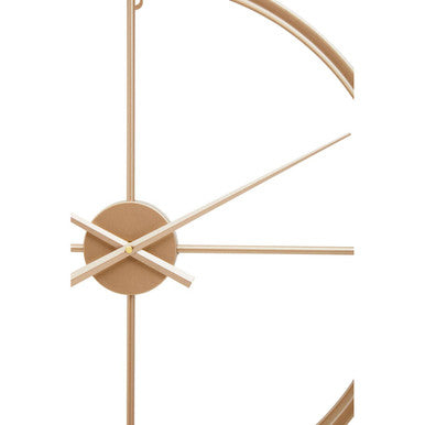 Orsina Kent Large Gold Wall Clock – Minimalist Metal Open Ring Design