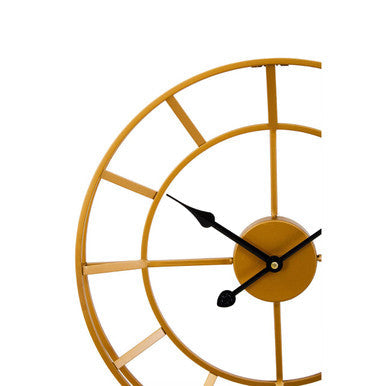 Orsina Kent Small Gold Metal Wall Clock – Silent Minimalist Design
