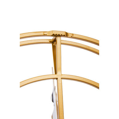 Orsina Kent Small Gold Metal Wall Clock – Silent Minimalist Design