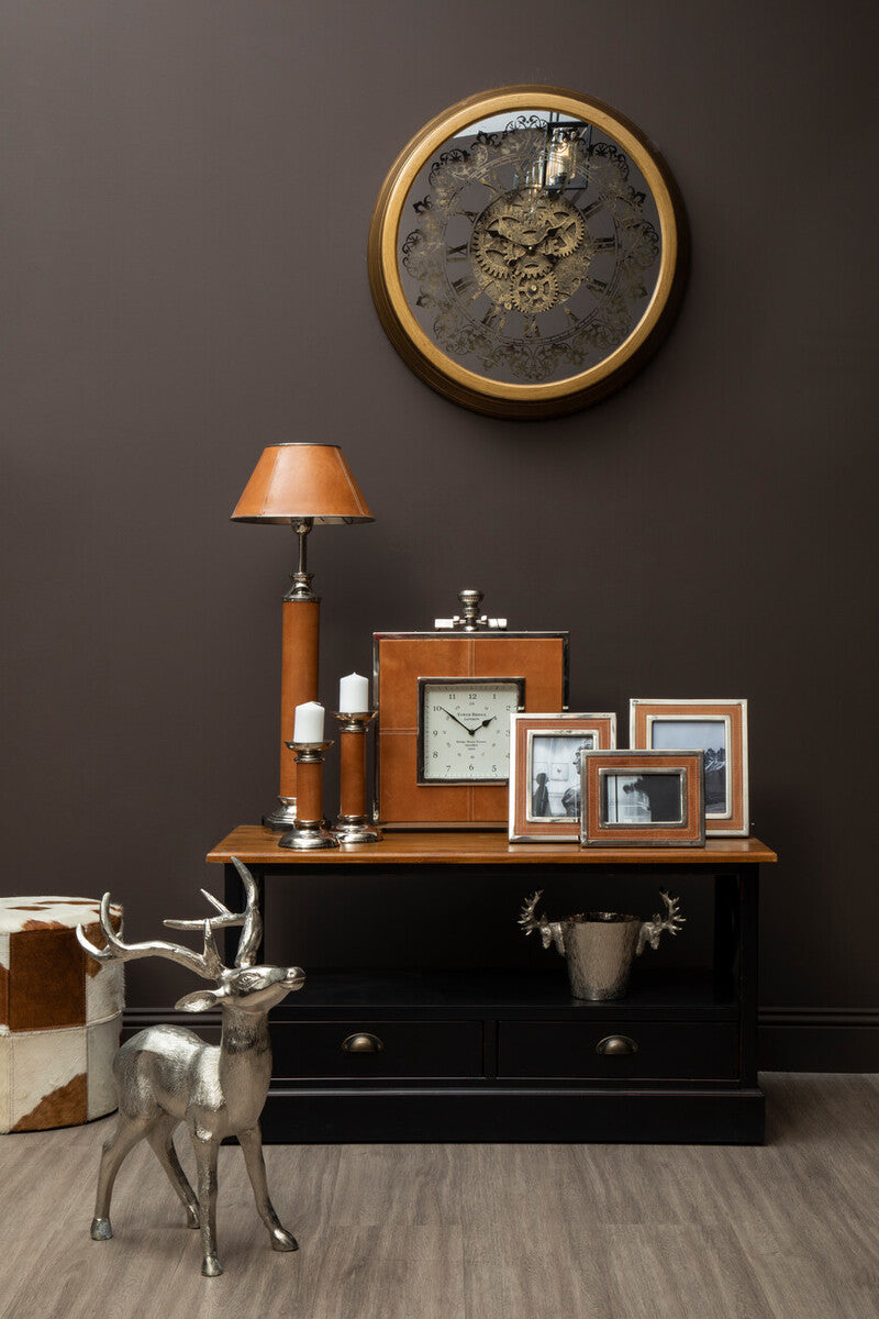 Orsina Churchill Tan Leather Photo Frame | 5x7 Picture Display