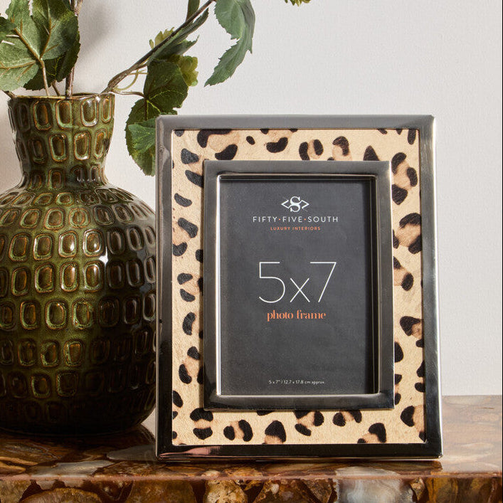 Orsina Kensington Townhouse Leopard Print Photo Frame - 5x7 Inch