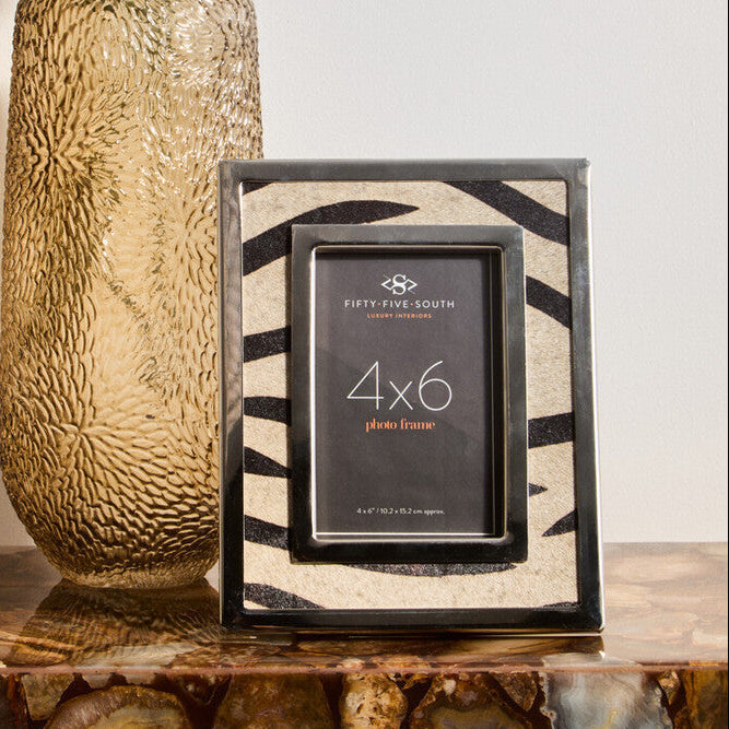 Orsina Zebra Photo Frame – 4x6 Monochrome Kensington Townhouse