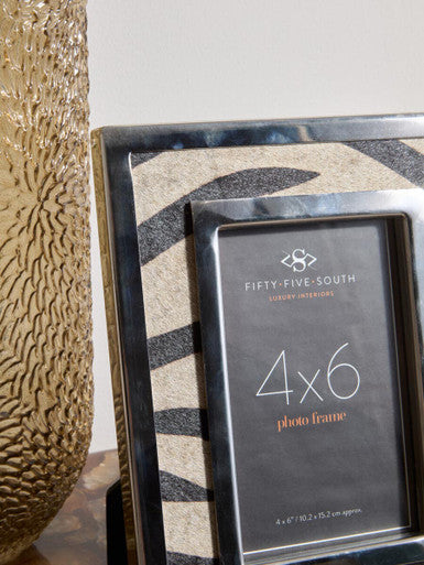 Orsina Zebra Photo Frame – 4x6 Monochrome Kensington Townhouse
