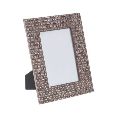 Orsina Arya Grey 4x6 Photo Frame – Textured Pewter-Tone Picture Frame