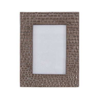 Orsina Arya Grey 4x6 Photo Frame – Textured Pewter-Tone Picture Frame