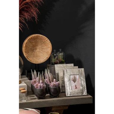 Orsina Kensington Hammered Silver 5x7 Photo Frame | Aluminium Decor