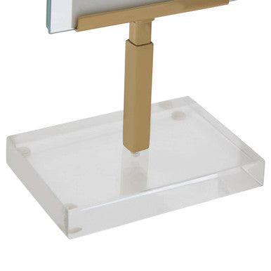 Orsina Miley Small Gold Photo Frame | Modern Floating Picture Display