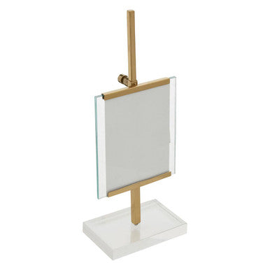 Orsina Miley Large Gold Floating Photo Frame | Modern Stainless Steel