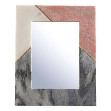 Orsina Kira Marble Photo Frame | Tri-Colour Pink White Grey | 5x7