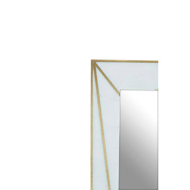 Orsina Sena 5x7 Photo Frame | White Marble with Gold Inlay Decor