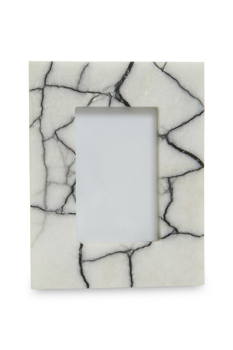 Orsina Marmara White and Black Marble Photo Frame | 4x6 Small Frame