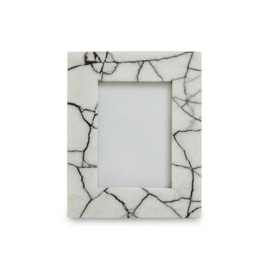 Orsina Marmara White and Black Marble Photo Frame - 5x7 Large Display