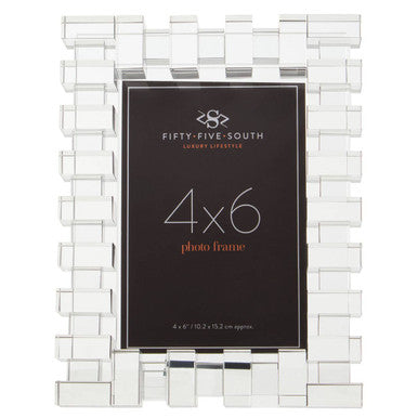 Orsina Carrie Crystal Photo Frame – 4x6 Minimalist Glass Picture Frame