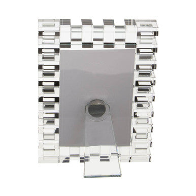 Orsina Carrie Crystal Photo Frame – 4x6 Minimalist Glass Picture Frame