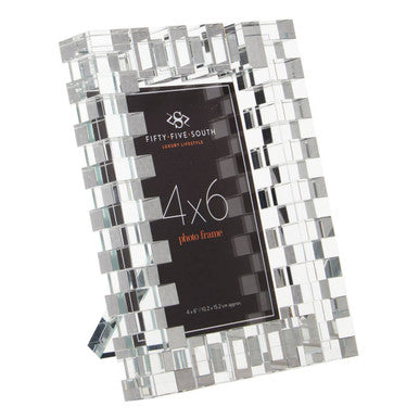 Orsina Carrie Crystal Photo Frame – 4x6 Minimalist Glass Picture Frame