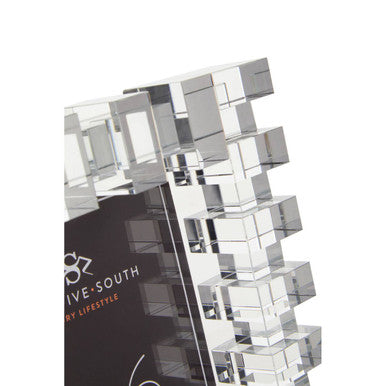 Orsina Carrie Crystal Photo Frame – 4x6 Minimalist Glass Picture Frame