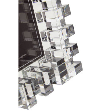 Orsina Carrie Crystal Photo Frame – 4x6 Minimalist Glass Picture Frame