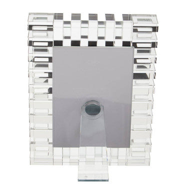 Orsina Carrie 5x7 Crystal Photo Frame | Clear Glass Tabletop Display
