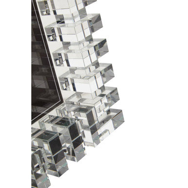 Orsina Carrie 5x7 Crystal Photo Frame | Clear Glass Tabletop Display