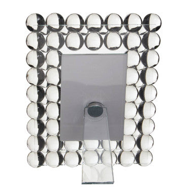 Orsina Carrie 4x6 Crystal Bubble Photo Frame | Clear Glass Picture Display