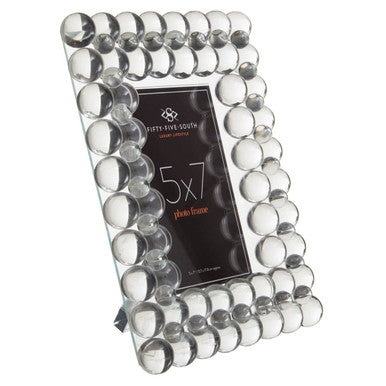 Orsina Carrie Crystal Bubble Glass Photo Frame | 5x7 Modern Tabletop