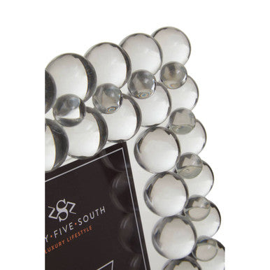 Orsina Carrie Crystal Bubble Glass Photo Frame | 5x7 Modern Tabletop