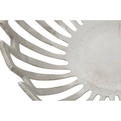 Orsina Delphi Small Silver Lattice Bowl – Modern Sculptural Decor