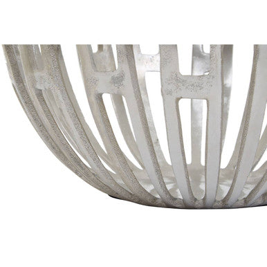 Orsina Delphi Small Silver Lattice Bowl – Modern Sculptural Decor