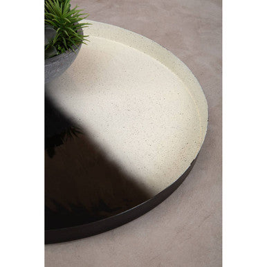 Orsina Ramus Black and White Ombre Iron Decorative Trays – Set of 2