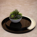 Orsina Ramus Black and White Ombre Iron Decorative Trays – Set of 2