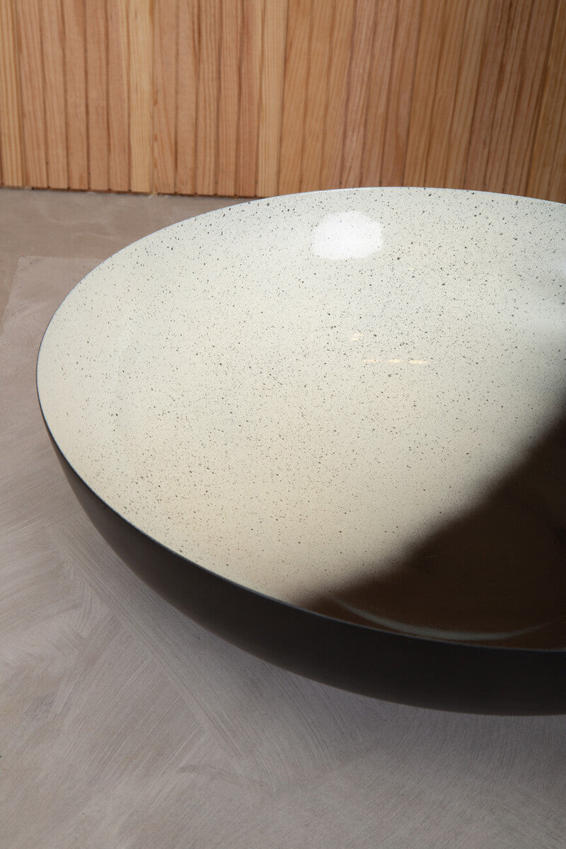 Orsina Ramus Ombre Bowl – Black and White Decorative Serving Bowl