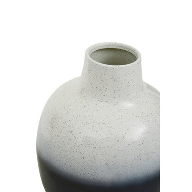 Orsina Ramus Small Black and White Ombre Vase – Modern Minimalist Decor