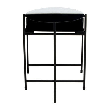 Orsina Ramus Two-Tier Metal Side Table – Black and White Ombre