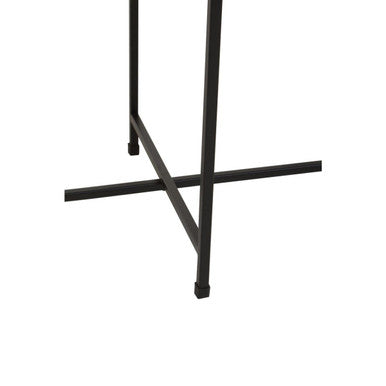 Orsina Ramus Two-Tier Metal Side Table – Black and White Ombre