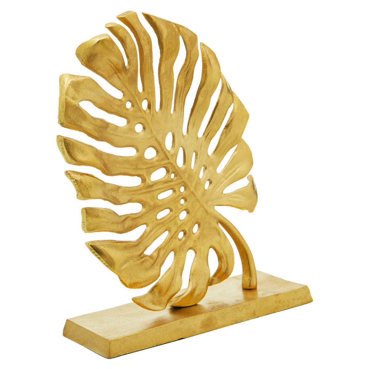 Orsina Lena Prato Gold Monstera Leaf Sculpture – Cast Aluminium Decor