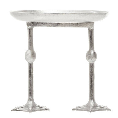 Orsina Quackpot Duck Feet Large Plant Stand – Silver Metal Finish