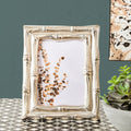 Orsina Hiba Silver Bamboo Effect 5x7 Photo Frame | Aluminum Picture Frame
