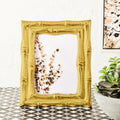 Orsina Hiba Gold Bamboo Effect Photo Frame | 5x7 Aluminum Picture Frame