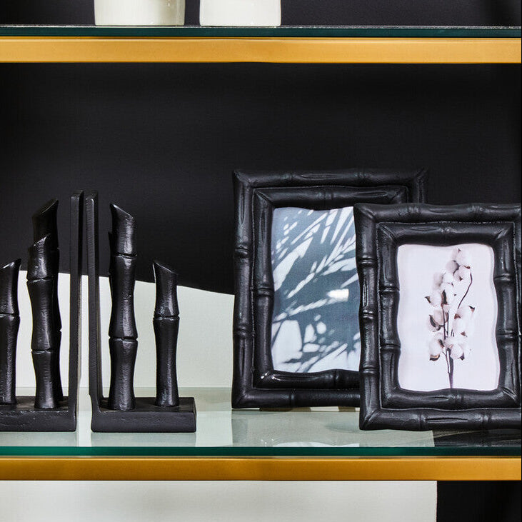 Orsina Hiba Black Bamboo Effect Photo Frame – 4x6 Picture Frame