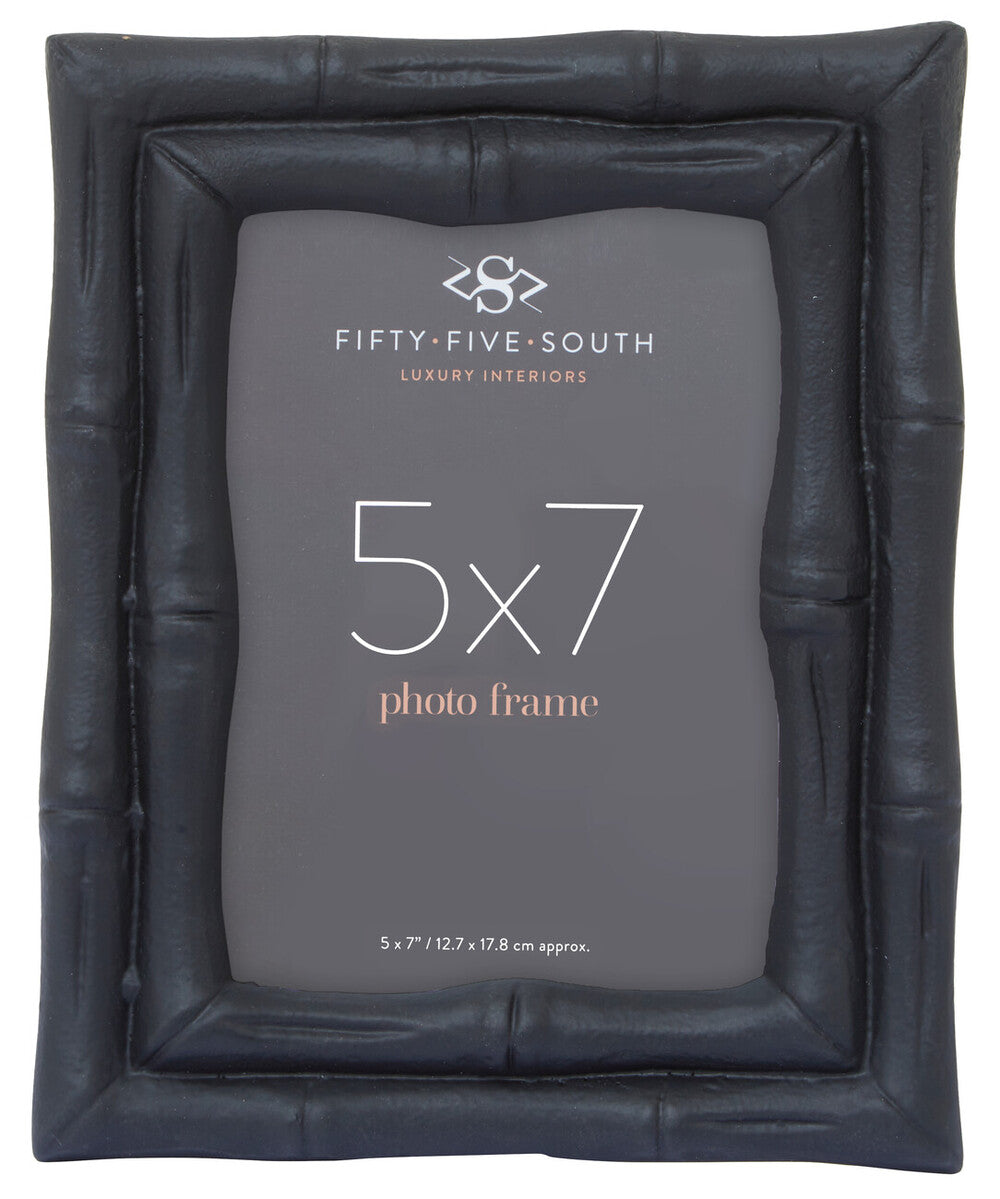 Orsina Hiba 5x7 Photo Frame – Black Bamboo Effect Picture Frame