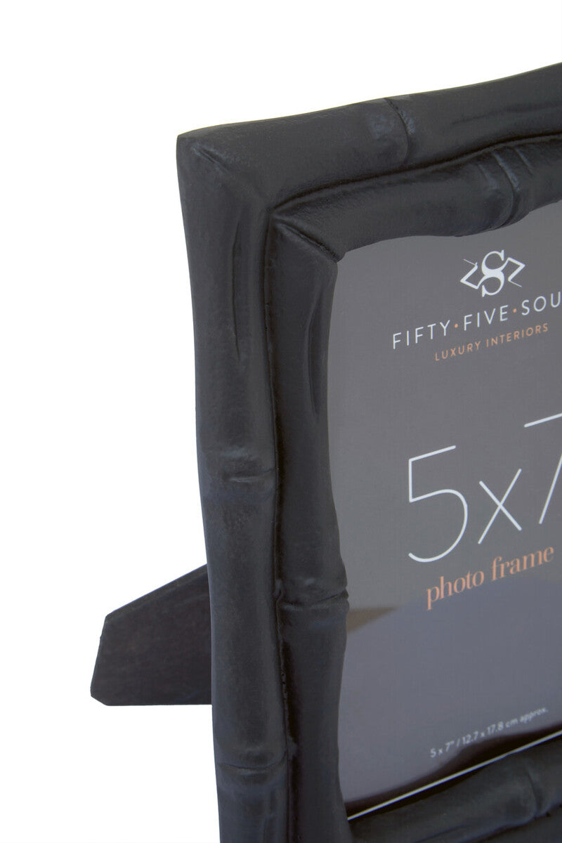 Orsina Hiba 5x7 Photo Frame – Black Bamboo Effect Picture Frame