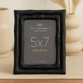 Orsina Hiba 5x7 Photo Frame – Black Bamboo Effect Picture Frame