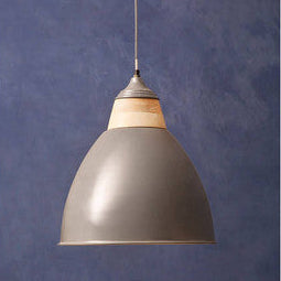 Orsina Oslo Extra Large Pendant Light – Industrial Grey Metal Shade