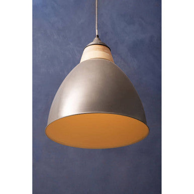 Orsina Oslo Extra Large Pendant Light – Industrial Grey Metal Shade