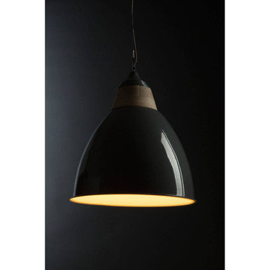 Orsina Oslo Large Grey Bell Pendant Light – Modern Kitchen Lighting