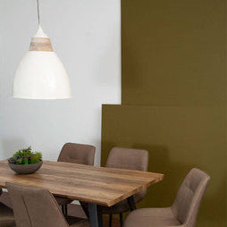 Orsina Oslo Large White Bell Pendant Light – Modern Scandi Lighting