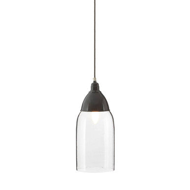 Orsina Oslo Grey Glass and Iron Pendant Light – Modern Kitchen Lighting