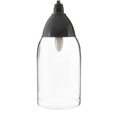 Orsina Oslo Grey Glass and Iron Pendant Light – Modern Kitchen Lighting