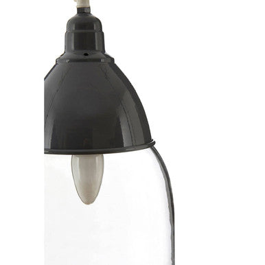 Orsina Oslo Grey Glass and Iron Pendant Light – Modern Kitchen Lighting